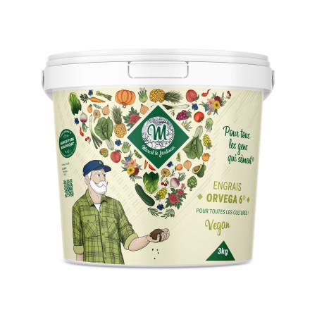 ORVEGA 6 - Engrais organo-minéral VEGAN jardin | Marcel le Jardinier ORVEGA 6 - Engrais organo-minéral VEGAN jardin | Marcel le Jardinier
